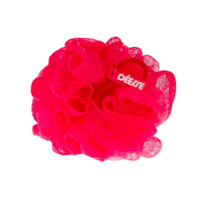 Shower puff coral pink